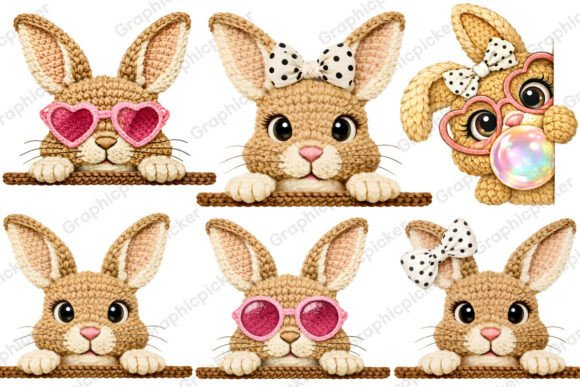 Download Yarn Crochet Easter Bunny PNG Bundle PNG - Easter bunny png Collection