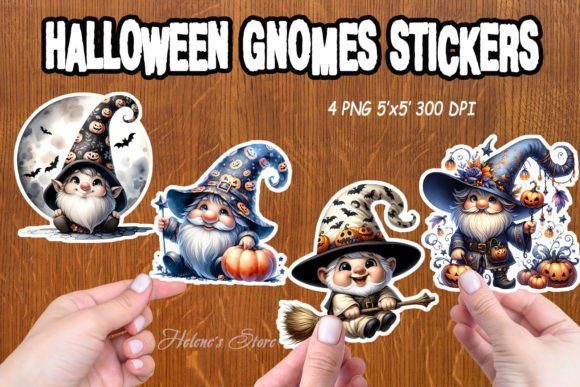 Download Cute Halloween Gnome Printable Stickers - Printable Collection