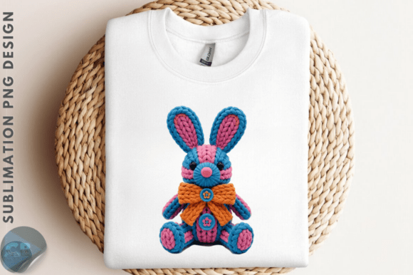 Download Cute Easter Bunny PNG, Faux Yarn Crochet - Easter bunny png Collection