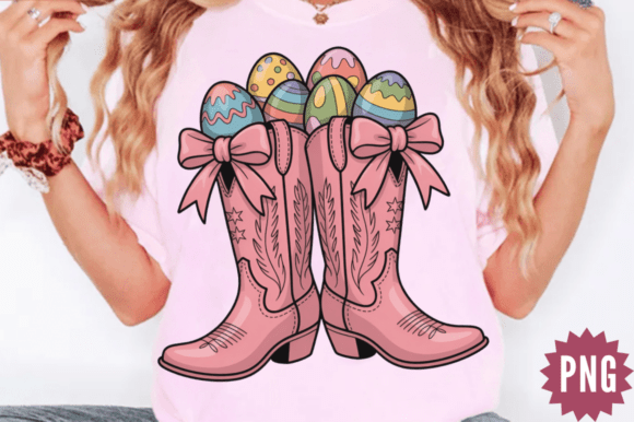 Download Cute Cowgirl Boots Eggs Easter Bunny PNG - Easter bunny png Collection