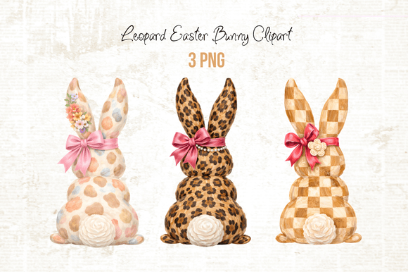 Download Leopard Easter Bunny PNG Sublimation - Easter bunny png Collection