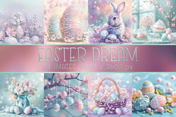 Download Pastel Easter Printable Digital Papers - Printable Collection