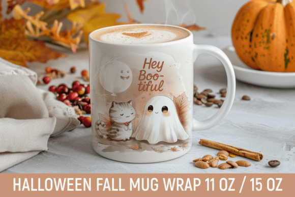 Download Fall Mug Wrap, Printable Halloween Mug - Printable Collection