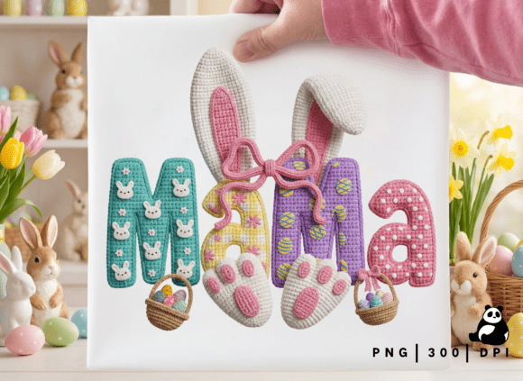 Download Faux Crochet Mama Easter Bunny Png - Easter bunny png Collection