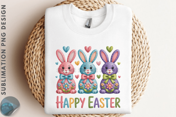 Download Brushstroke Happy Easter Bunny PNG - Easter bunny png Collection