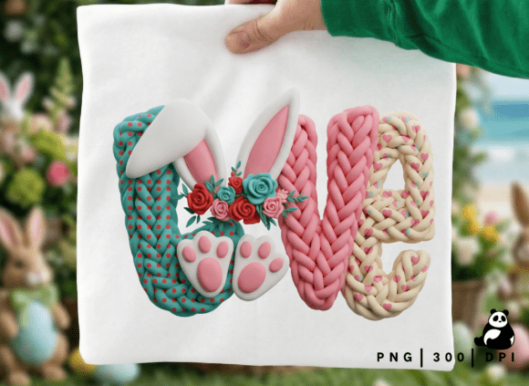 Download Faux Crochet Happy Easter Bunny Png - Easter bunny png Collection