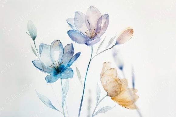 Download Delicate Watercolor Flowers - Premium Bundle