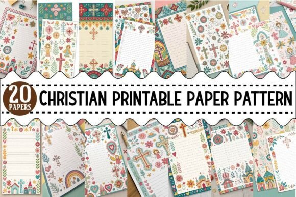 Download Christian Printable Paper,Pattern Bundle - Printable Collection