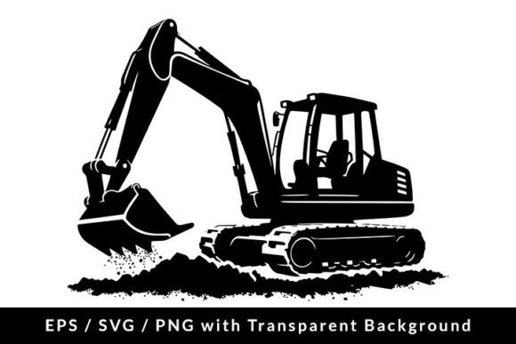 Download Excavator Silhouette SVG PNG EPS - Premium Resources