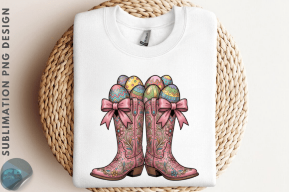 Download Cute Cowgirl Boots Eggs Easter Bunny PNG - Easter bunny png Collection